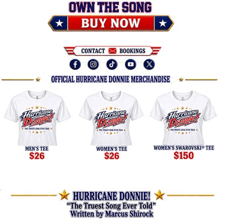 Hurricane Donnie official music release and merchandise