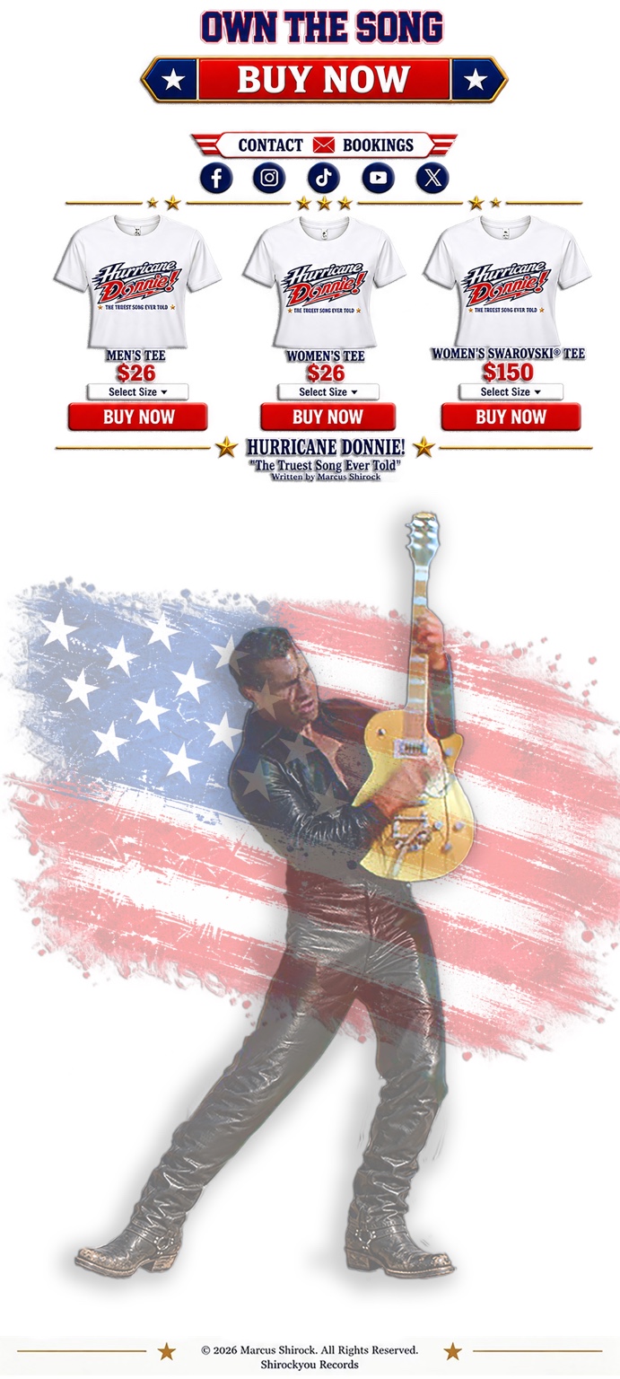 Hurricane Donnie official music release and merchandise